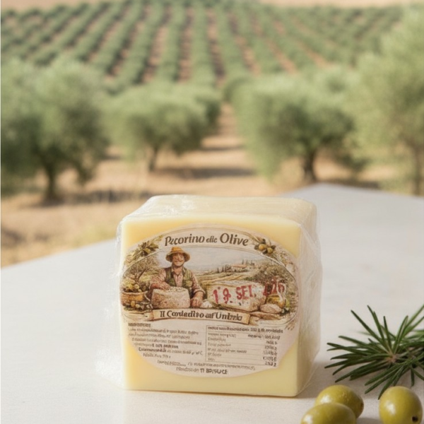 Alternative view of Pecorino alle Olive